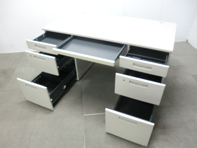 コクヨ/ ニューグレー / BS 【中古】両袖デスク