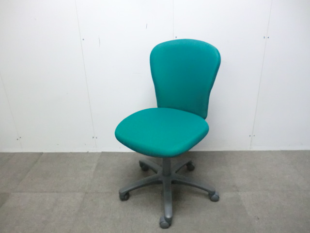 コクヨ / グリーン / レグノ2 【中古】 OAチェア肘無