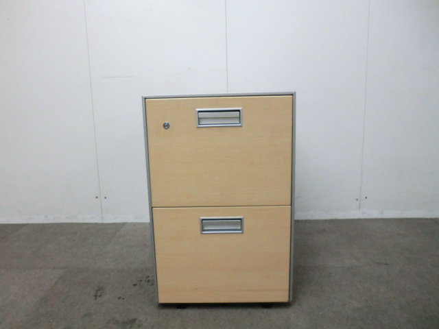 コクヨ / 木目調 【中古】 2段ワゴン