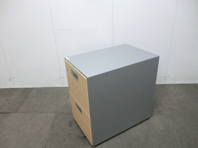 コクヨ / 木目調 【中古】 2段ワゴン