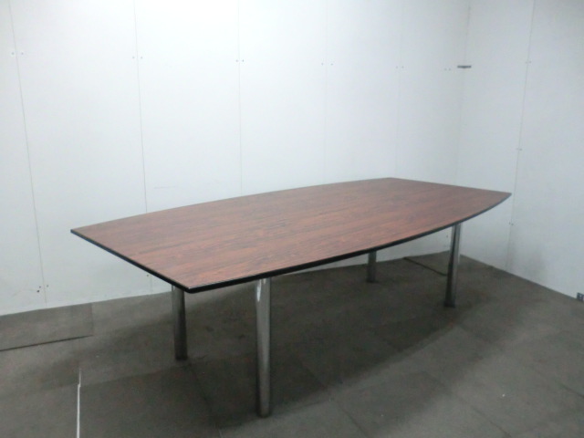 大会議テーブル / 木目調 【中古】