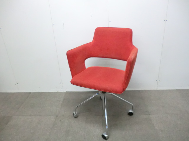 ADAL / オレンジ 【中古】 ミーティングチェア