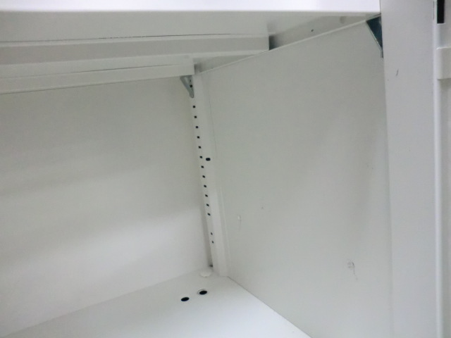 オカムラ / レクトライン / ホワイト 【中古】引違い書庫