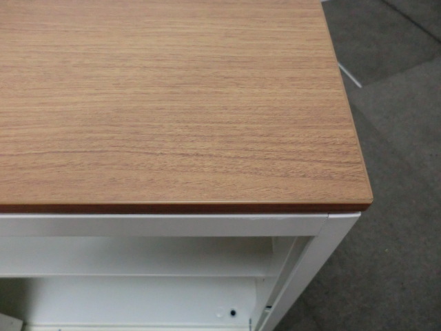 オカムラ / レクトライン / ホワイト 【中古】引違い書庫