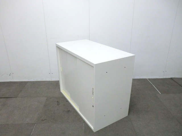 オカムラ / レクトライン /ホワイト 【中古】引違い書庫