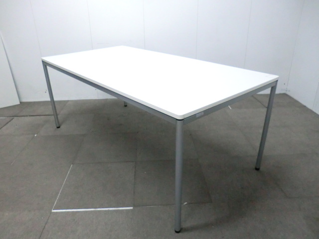 オカムラ/ホワイト【中古】会議テーブル