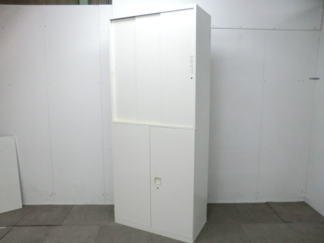 オカムラ/レクトライン / ホワイト / 【中古】 上下連結