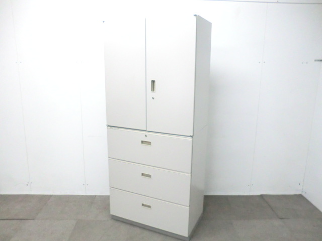 イトーキ/シンライン/ ニューグレー / 【中古】 上下連結