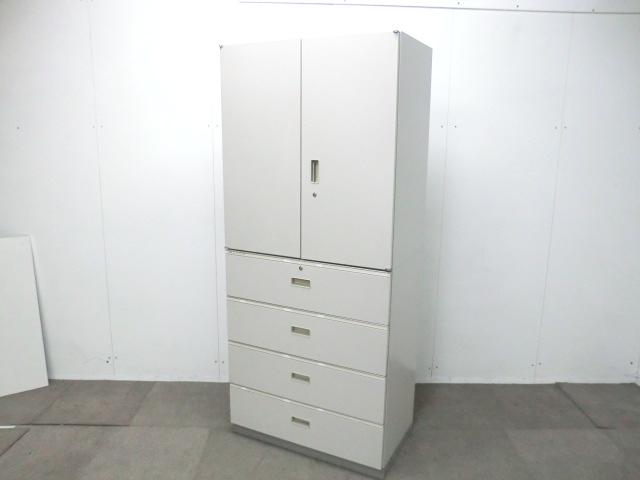 イトーキ/シンライン/ ニューグレー / 【中古】 上下連結