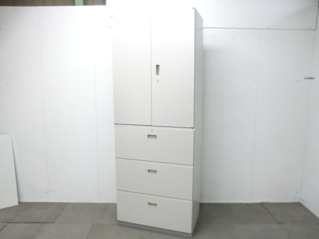 イトーキ/シンライン/ ニューグレー / 【中古】 上下連結