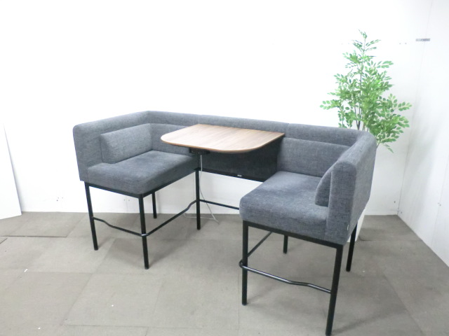 オリバー / グレー / 【中古】 ハイポジションソファ