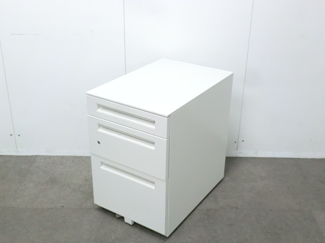 ウチダ / ホワイト / 【中古】 3段ワゴン