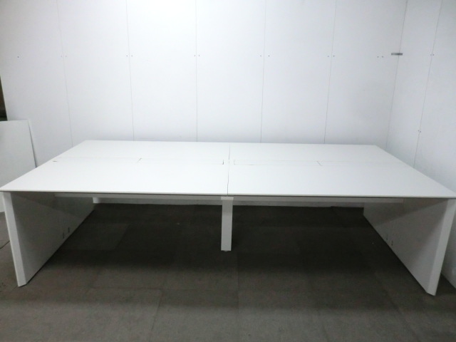 ウチダ / ホワイト / 【中古】 フリーアドレスデスク