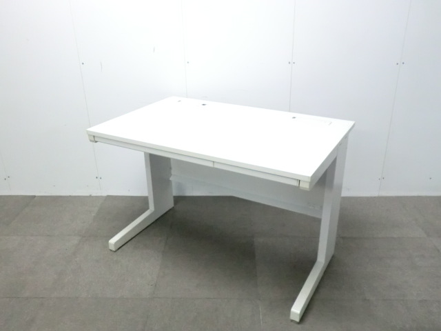 イナバ / デュエナ / ホワイト / 【中古】 平デスク