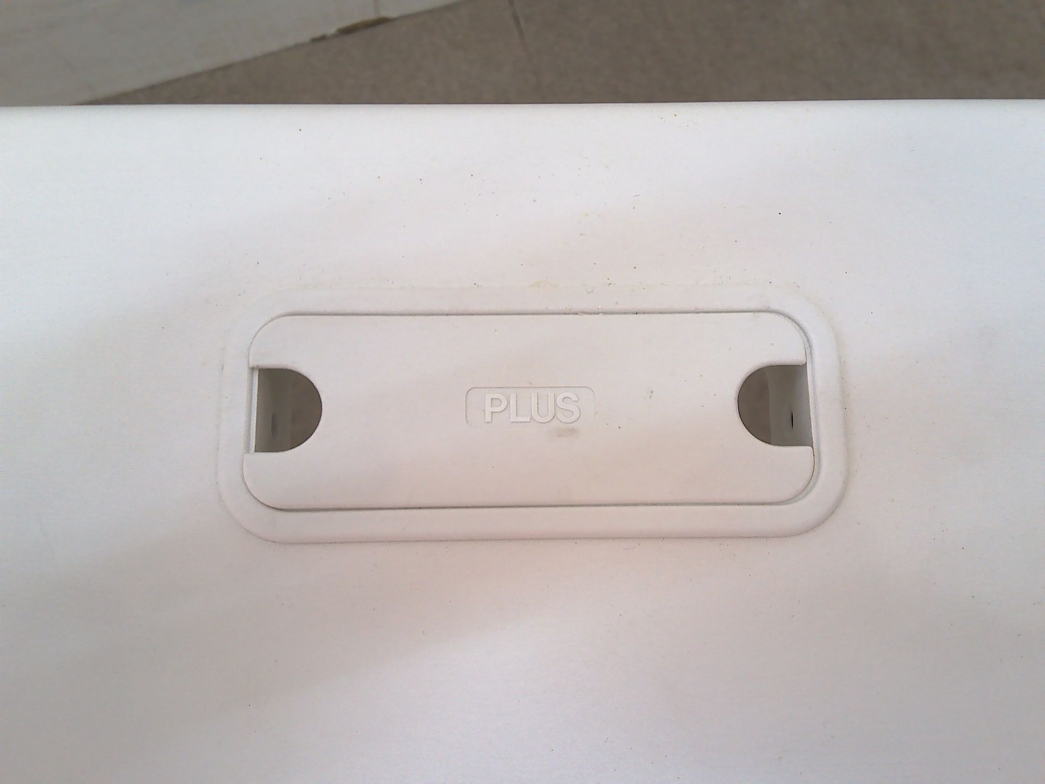 プラス/ホワイト/平デスク/【中古】
