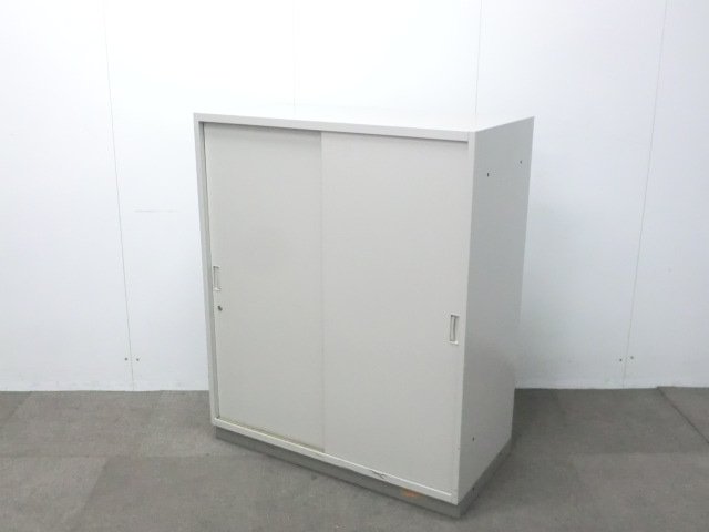 イトーキ/シンライン/ ニューグレー / 【中古】 引戸書庫