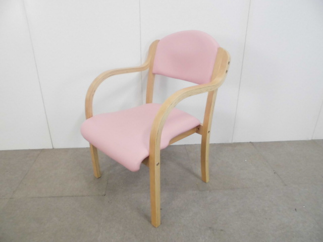 ミーティングチェア/ビニールレザー/【中古】