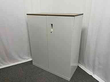 イトーキ / ホワイト 【中古】 両開きキャビネット