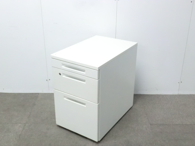 コクヨ / IS / ホワイト / 【中古】 ３段ワゴン