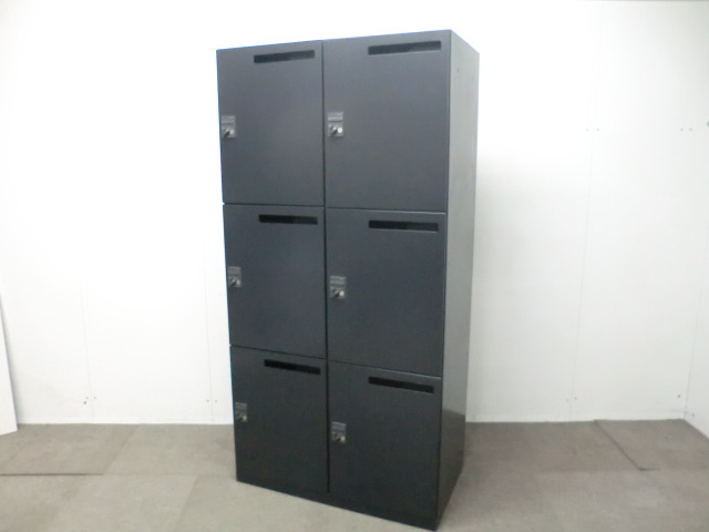 コクヨ / ブラック / 【中古】 6人用パーソナルロッカー