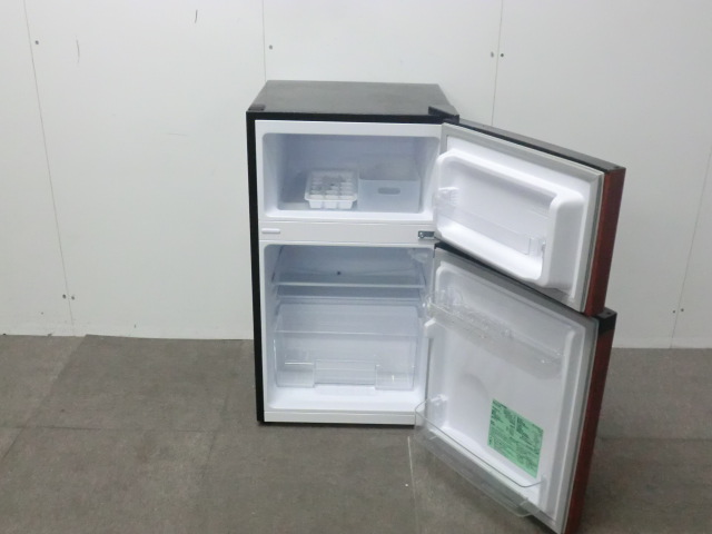 冷蔵庫/木目調/【中古】 82L