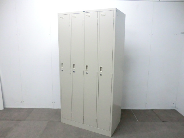 ウチダ / ニューグレー / 【中古】 ４人用ロッカー