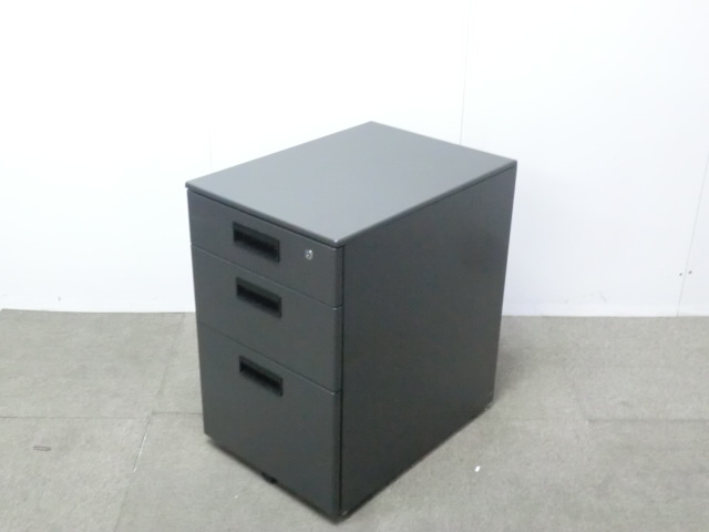 3段ワゴン / ブラック / 【中古】