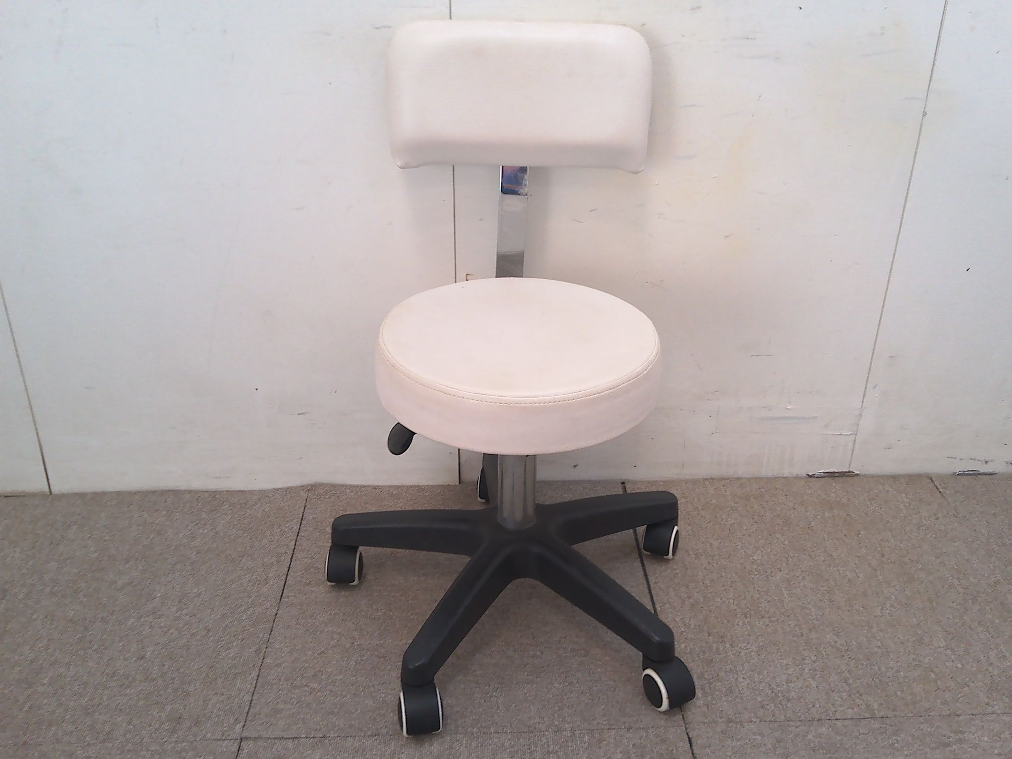 ホワイト/スツール/【中古】