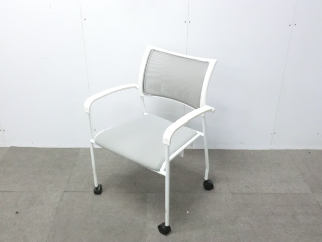 カートチェア / ライトグレー / 【中古】 スタックタイプ