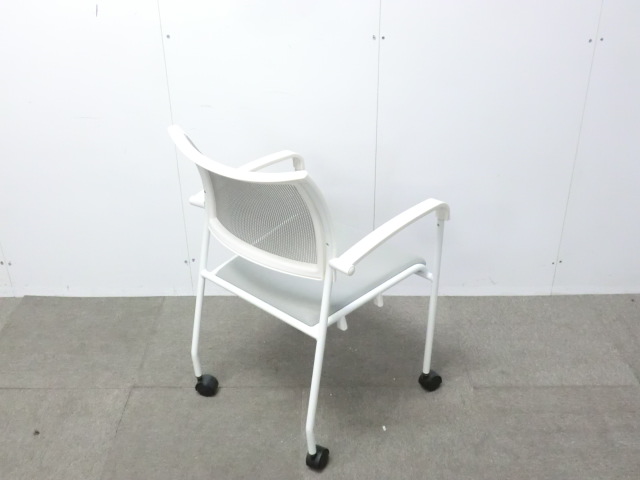 カートチェア / ライトグレー / 【中古】 スタックタイプ