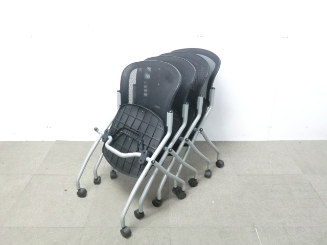 カートチェア / ブラック / 【中古】 メッシュバック