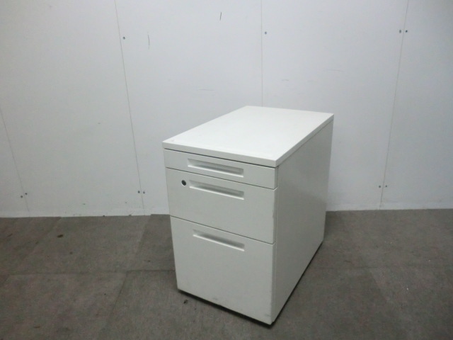 コクヨ / IS / ホワイト / 【中古】 3段ワゴン