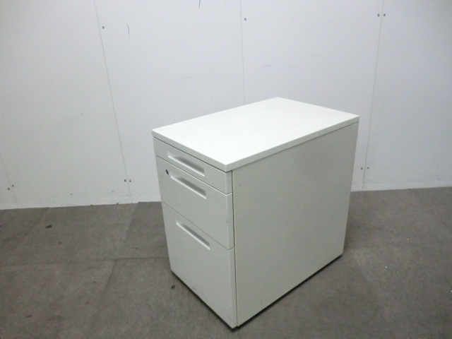 コクヨ / IS / ホワイト / 【中古】 3段ワゴン