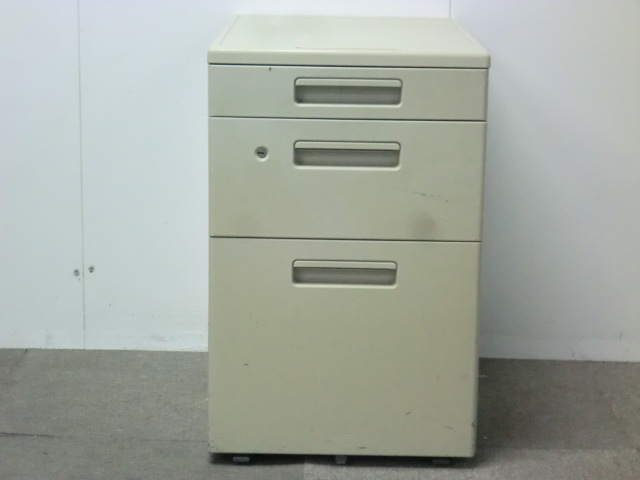 コクヨ /旧BS / ニューグレー / 【中古】 3段ワゴン