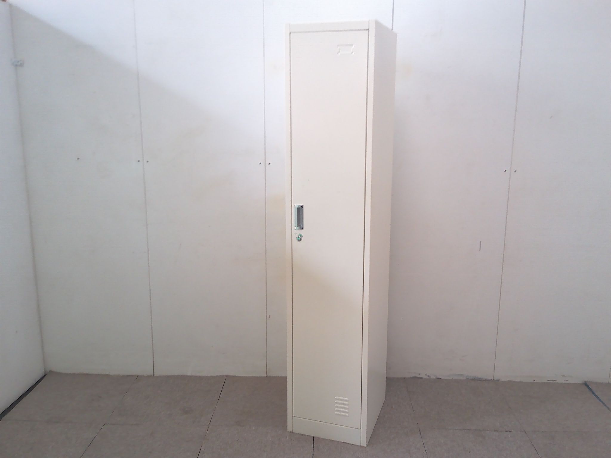 ホワイト/1人用ロッカー/【中古】//