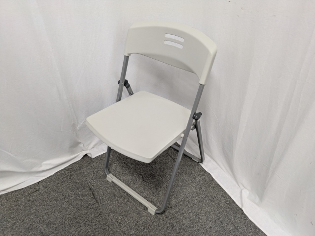 グレー/折り畳みチェア/【中古】