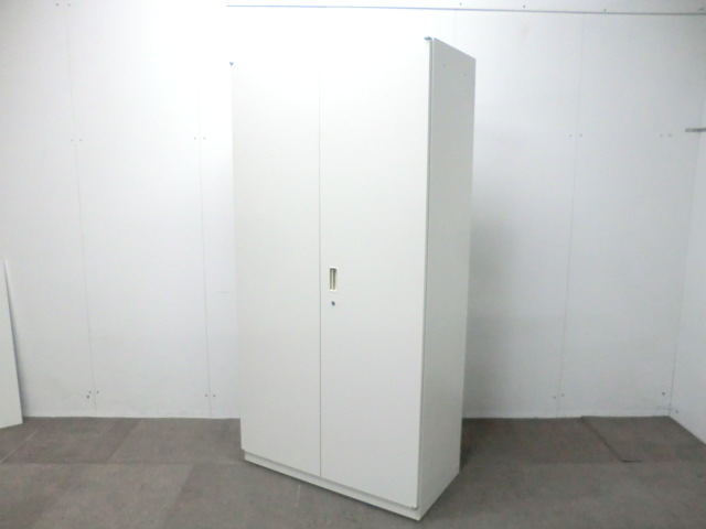 イトーキ/シンライン/ホワイト/【中古】 両開きキャビネット