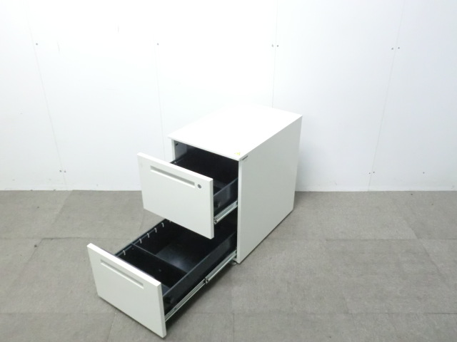 イトーキ/ CZ-R / ホワイト / 【中古】 2段ワゴン