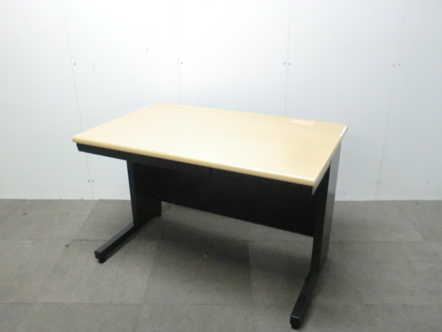 プラス / LEED / 木目調 / 【中古】 平デスク
