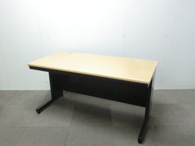 プラス / LEED / 木目調 / 【中古】 平デスク