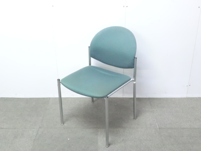 コクヨ / グリーン / 【中古】 スタッキングチェア