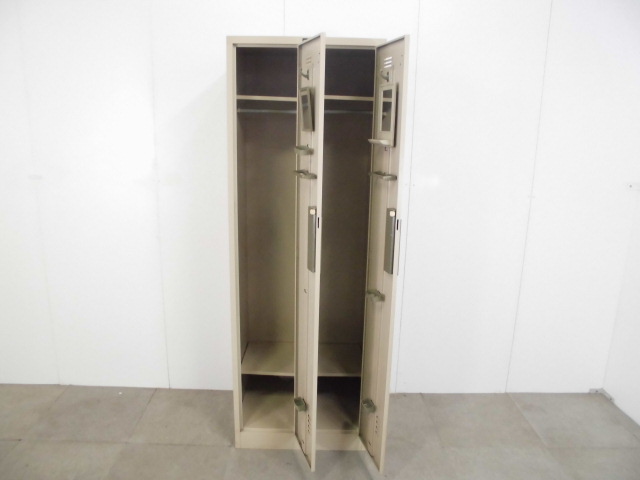 ウチダ/2人用ロッカー/ニューグレー/【中古】