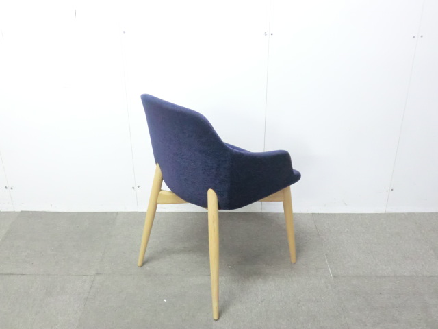 相合家具/ケイク2/ダークブルー/【中古】ミーティングチェア