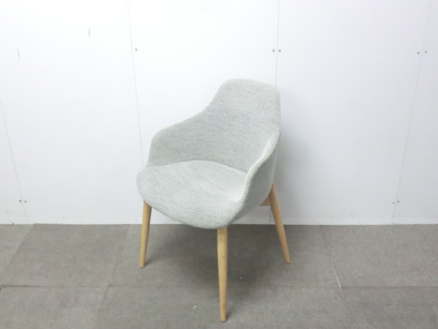 相合家具/ケイク2/ライトグレー/【中古】ミーティングチェア