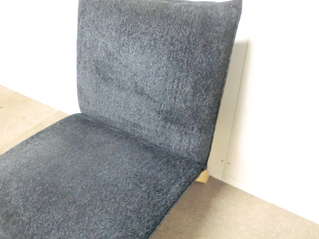相合家具/ウィーザ/ダークブルー/【中古】1人掛けソファ