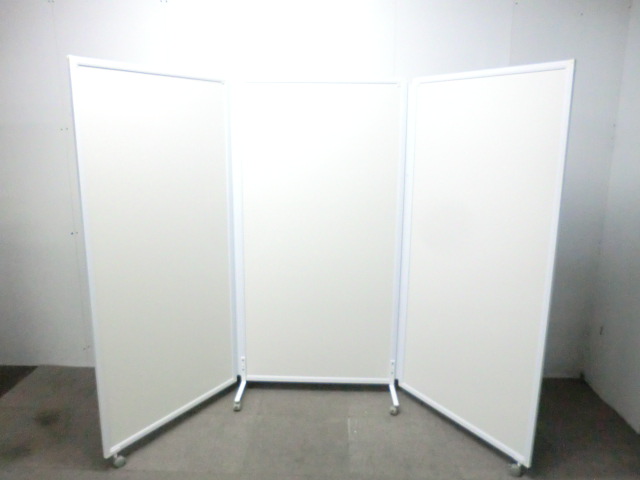 3連衝立 / ホワイト / 【中古】