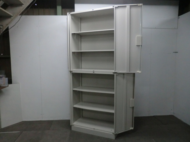 オカムラ / 42 / ニューグレー 【中古】 上下連結書庫
