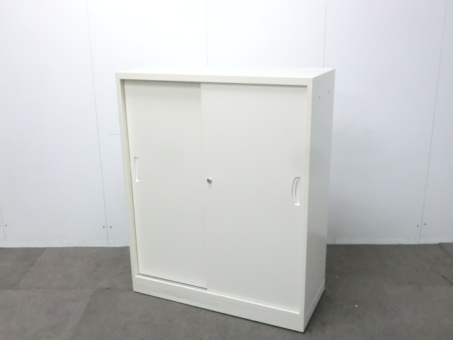 生興/ ホワイト / 【中古】 引違い書庫