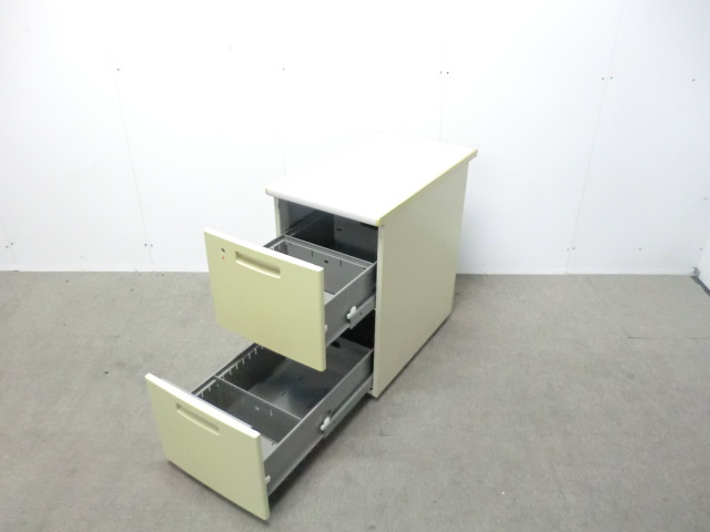 コクヨ/ニューグレー/脇机2段/【中古】