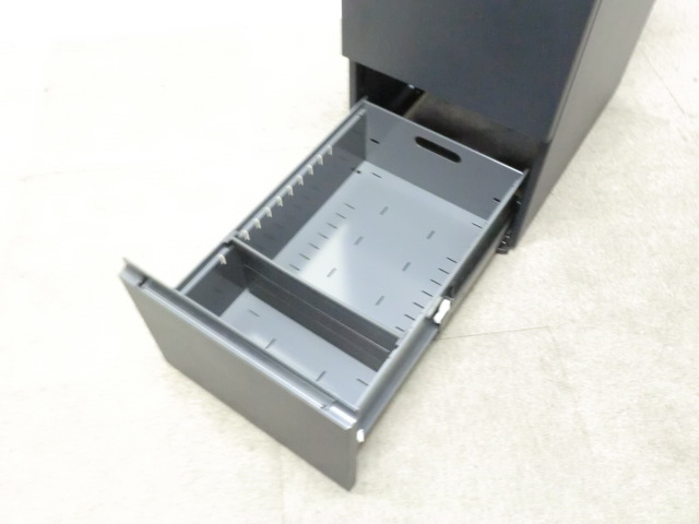 コクヨ / GX / ブラック / 【中古】 3段ワゴン